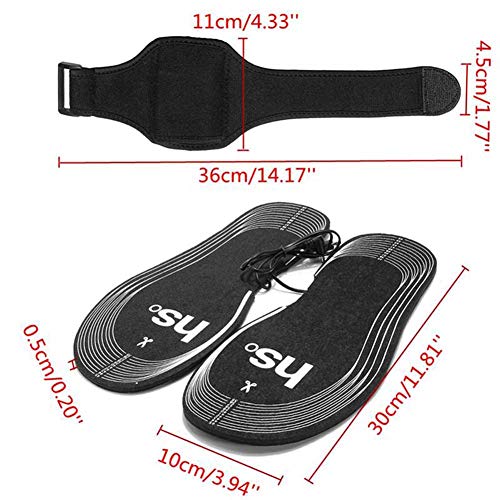 Raycity Unisex Heated Insoles, Battery Powered Heated Insoles for Hunting Fishing Skiing, Winter Insoles Foot Warmers for Men and Women - Thumbnail 5