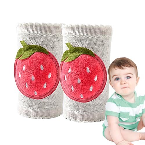 Rodilleras antideslizantes de algodón para gatear para bebés, diseño suave y transpirable, rodilleras deportivas para gatear para niños, protección suave, almohadillas absorbentes para gatear para el