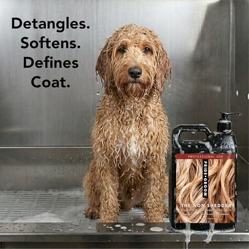 Pride and Groom The Non Shedder | Dog Grooming Shampoo For Doodles and Dogs that Do Not Shed | Tearless All Natural Body Wash with Essential Oils & Coat-Specific Ingredients that Enhance Shine – 128oz - Image 6