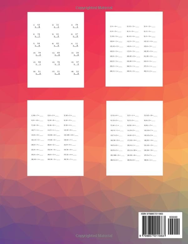 Miniatura 2 de Multiplication and Division Grade 5 Math Practice Workbook