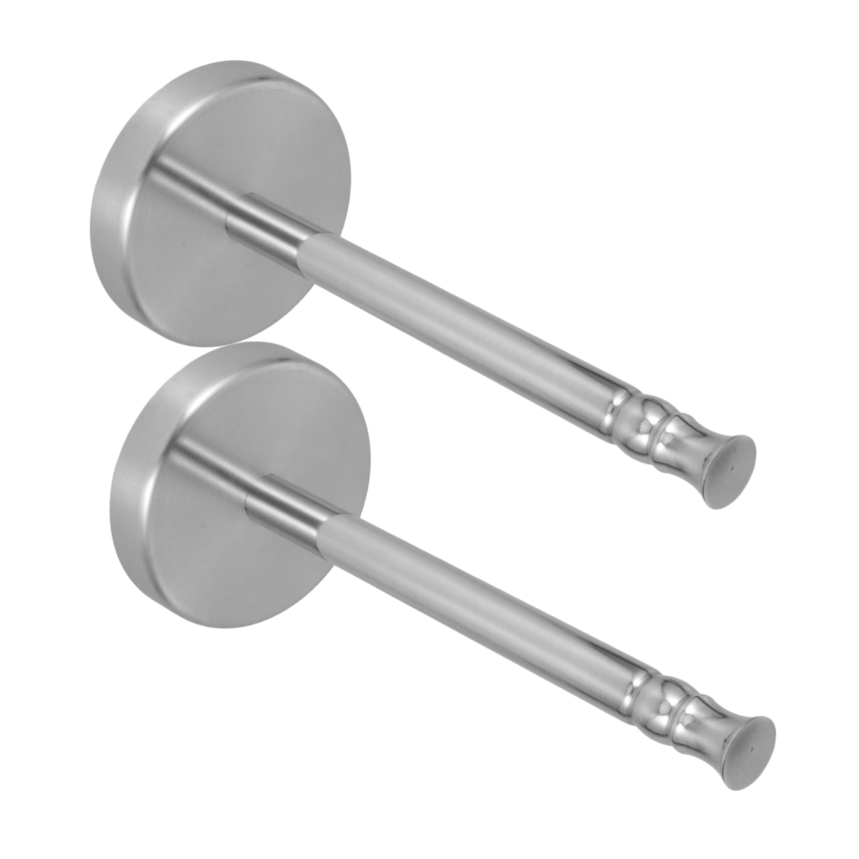 Portarotolo Carta Cucina Verticale 2 Pezzi in Acciaio Inox