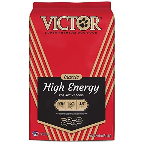 Victor Super Premium Dog Food – High Energy Dry Dog Food for Active Dogs – Gluten Free Dog Food with Beef and Chicken Meal Proteins for Sporting Dogs – All Breeds and All Life Stages, 40 Lb Cover
