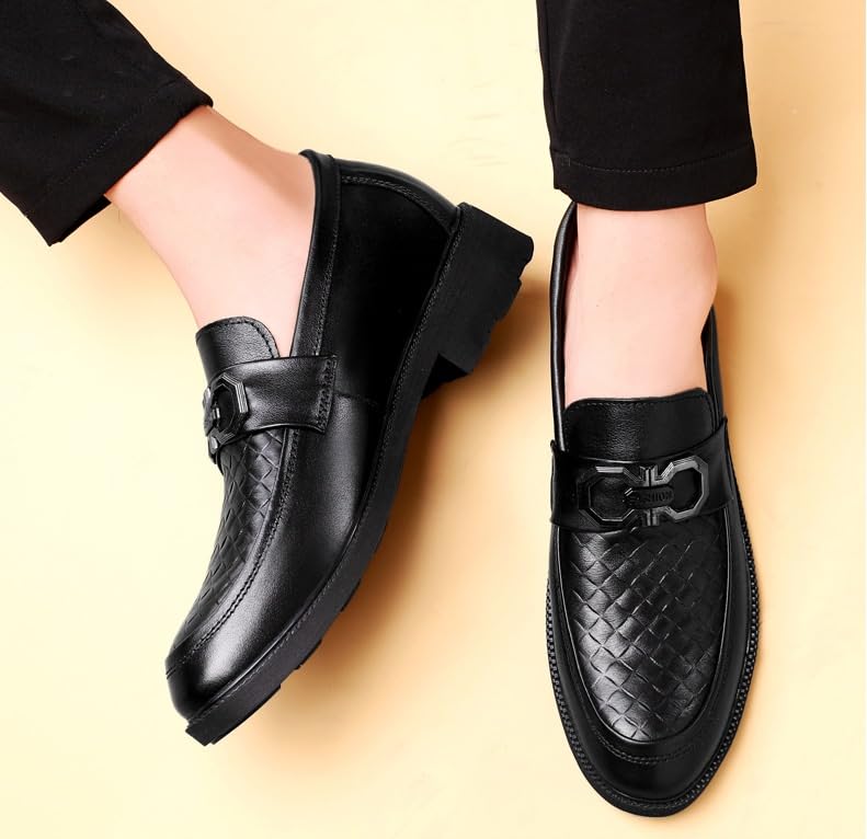 Men's Slip-Ons Loafers Mens Fashion Luxury Formal Business Dress Shoes Mens Classic Leather Oxford Shoes2