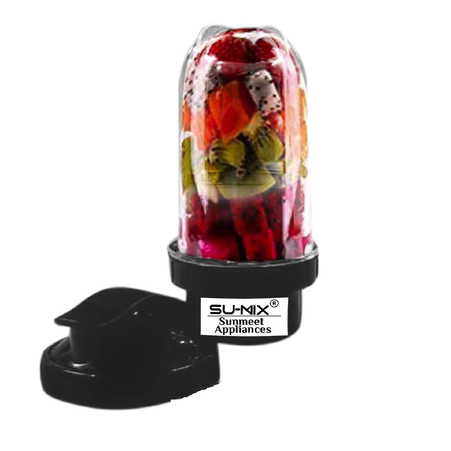 Su-mix Big Bullet Jar for Mixer Grinder Jar (530 ML) with Gym Sipper Cap, Black- NSA75 discount deal