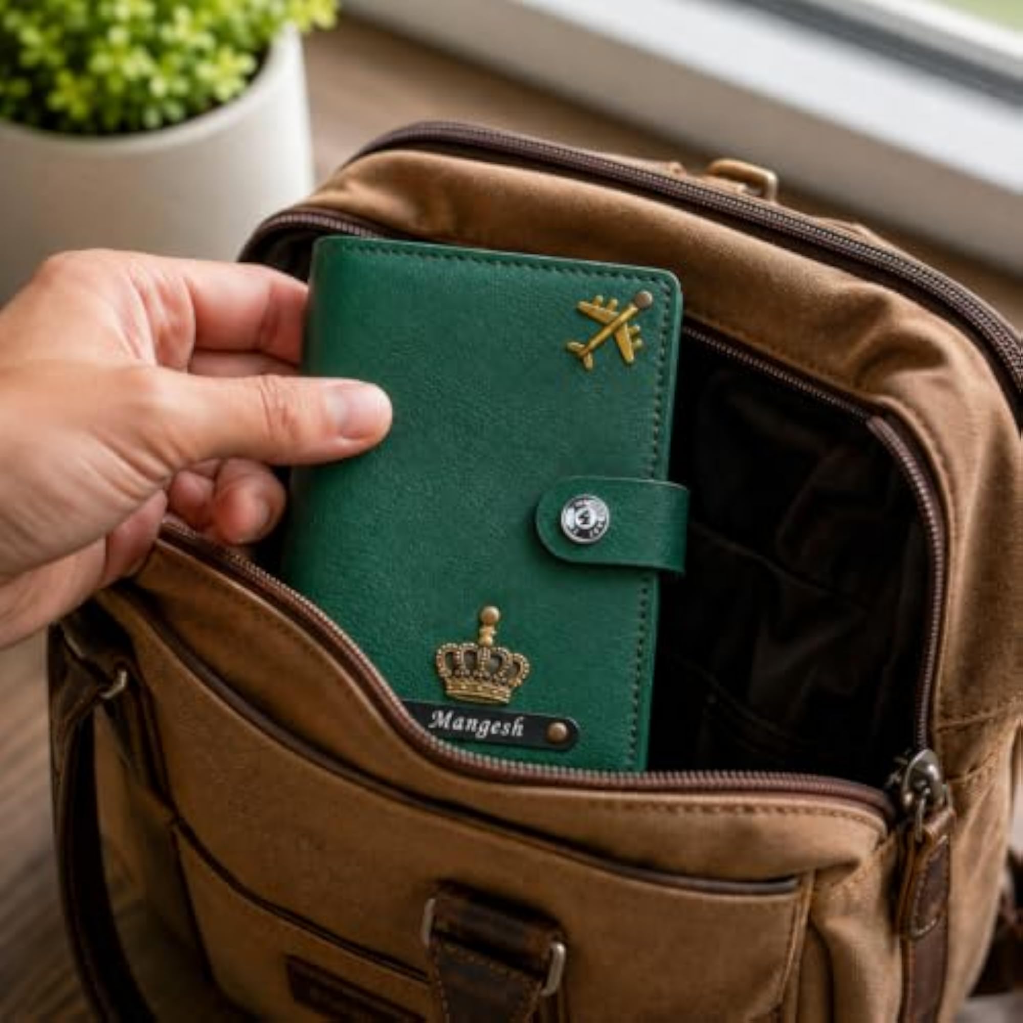Personalized Passport Holder for Men and Women, Travel Wallet