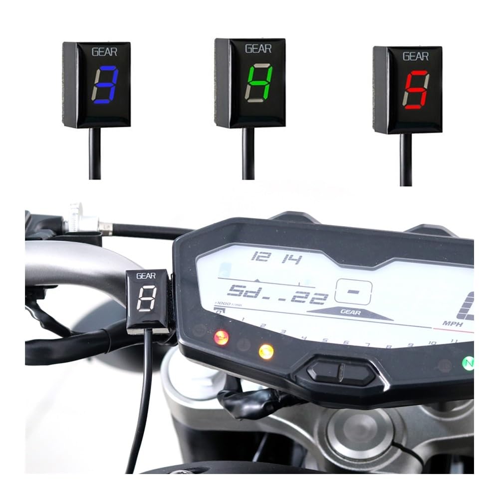Indicador de Engranaje de Velocidad Indicador De Marchas De 1 A 6 Niveles para Motocicleta, para Yam&aha XJ6 R1 R6 Fzh150 Fzn150 Xt660 Xjr1300 Fz16 FZ1 FZ-S Xvs950A Fz8 Fz6r