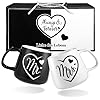Lihao mr and mrs mugs set of 2 coffee mugs couple coffee mugs for wedding gifts engagement gifts anniversary valentines day his and her wedding mugs marriage gifts  urban country home decor