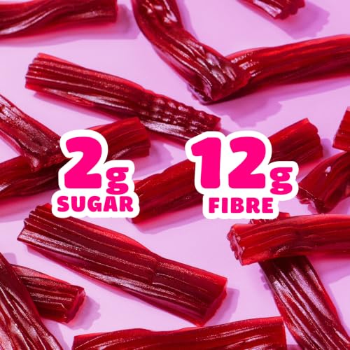 Image of SmartSweets Red Twists, Low Sugar Licorice Candy, 1.8oz Bags, 12 Pack