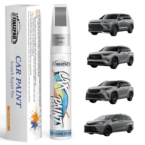 Image of 1H5 Cement Car Touch Up Paint for Toyota, Color Match Auto Paint Repair Pen,Professional Car Scratch Repair Remover Pen Quick & Easy to Use
