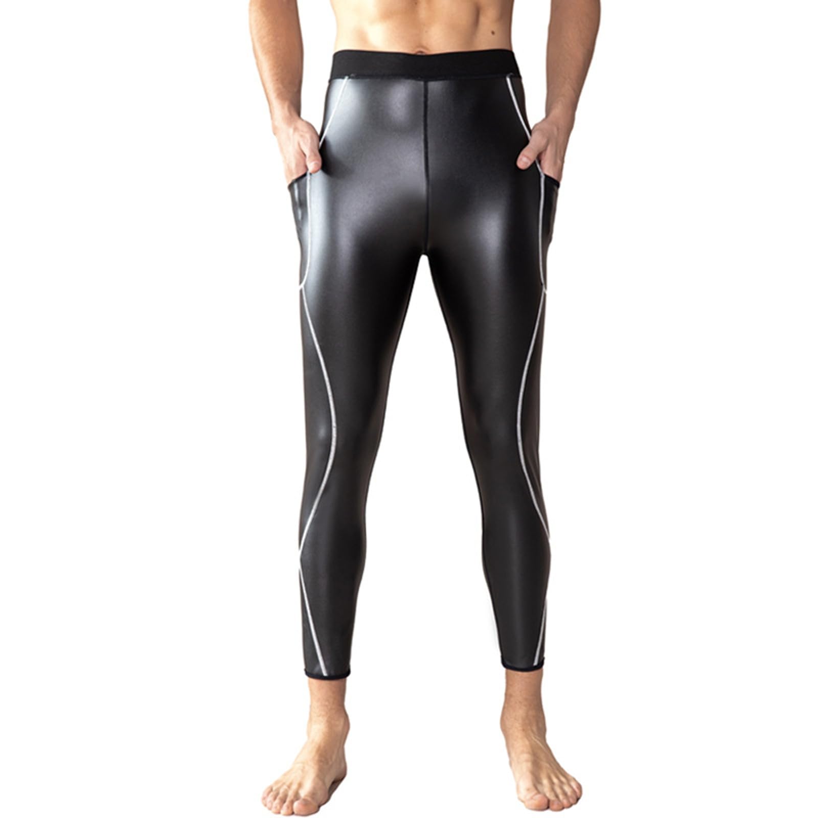Leggings de compresión para hombre Base Layer brillante Running Fitness 2026