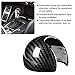 Qiilu Shift Knob Head Cover Cap, Carbon Fiber Style Car Gear Shift Knob Head Cover Cap Sticker Trim for A3 8 V 14-18