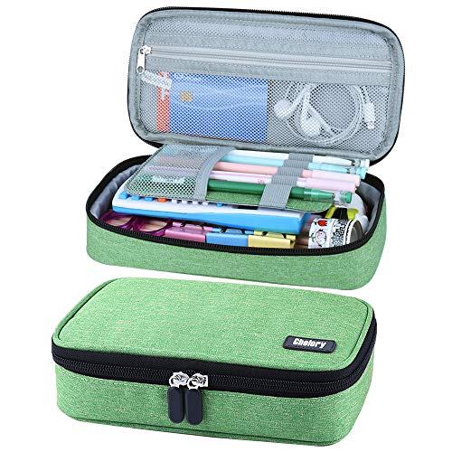 Image of Chelory Big Capacity Pencil Case Large Pencil Bag Pouch Pen Case Pencil Marker Holder Stationery Storage Makeup Bag for Office Supplies Adults