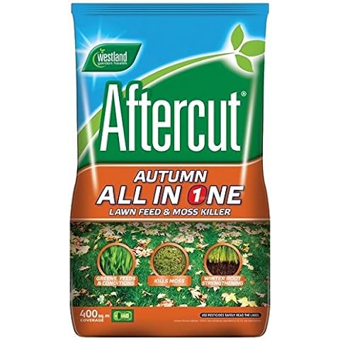 Aftercut All in One Autumn Lawn Feed and Moss Killer 400m2 by Westland Cover