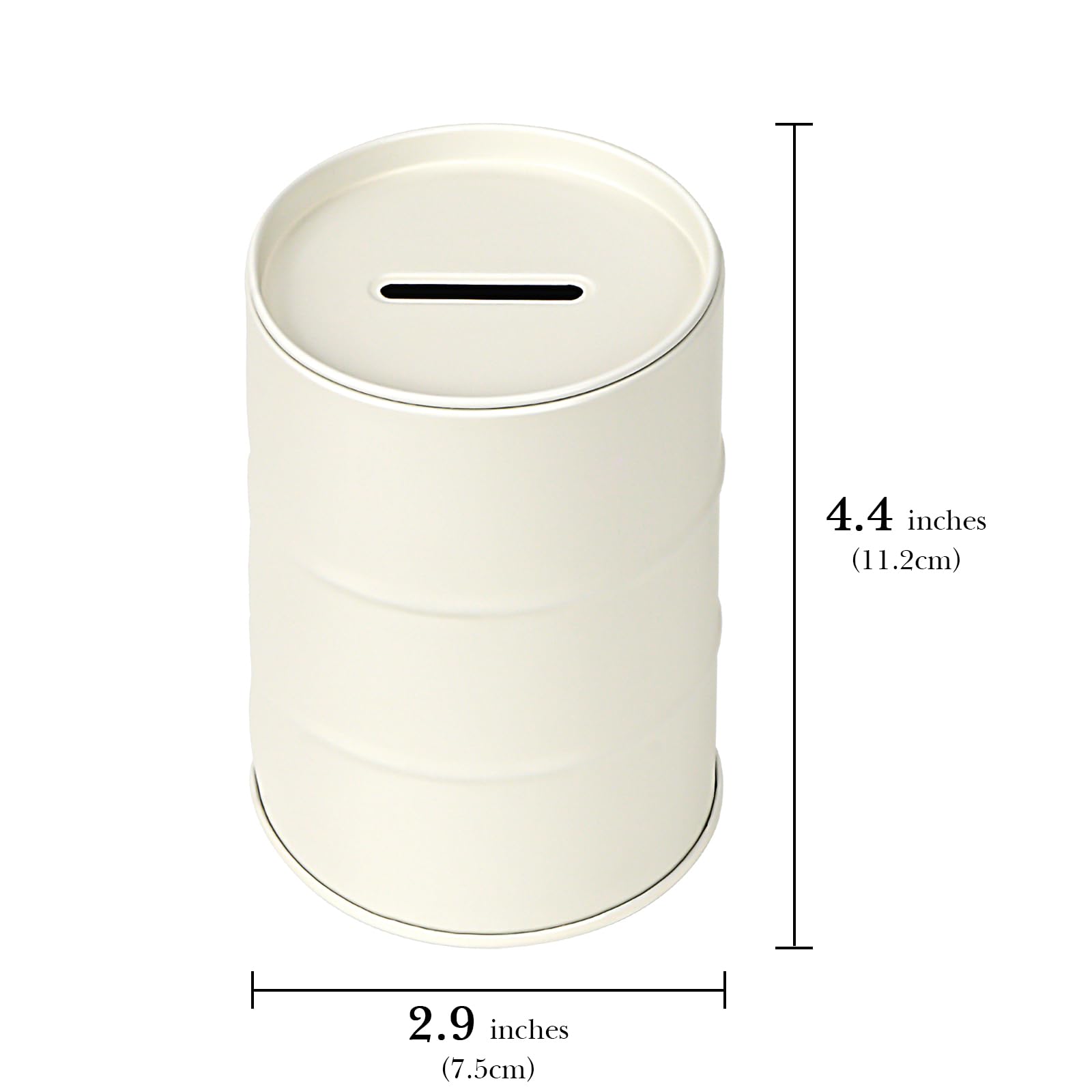 Linkidea Safety Razor Blade Disposal Container Box, Metal Razor Disposal Case Safe Bank for Storing Used Wasted Blades (White) - Image 2