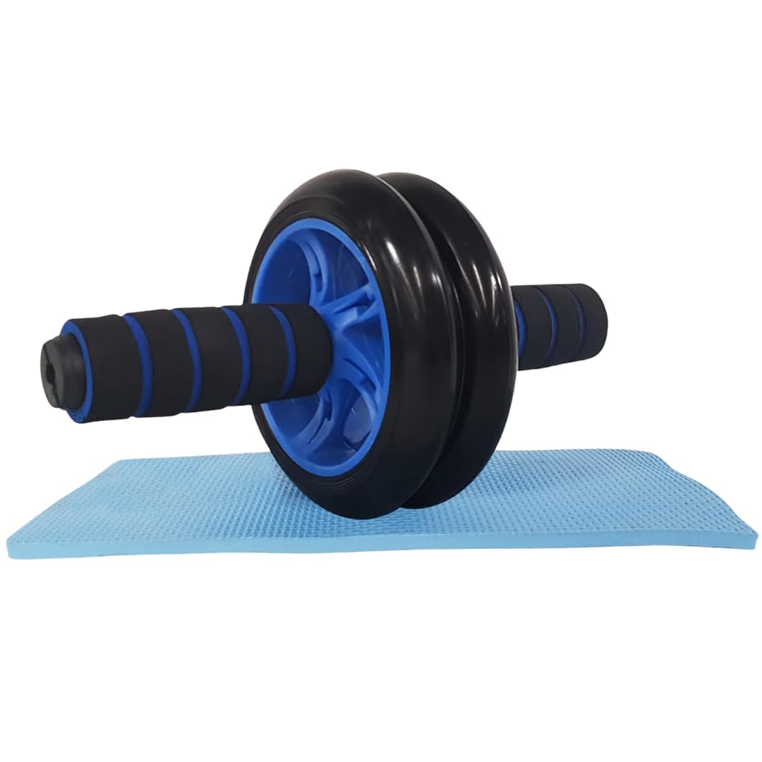 SUVIKSHA Ab 2 Wheel Roller Abdominal Training Muscle Workout Anti-Slip Handles Core Strength Exercise Belly Stomach Fat Burner Shredder (Pack of 1)-image-28