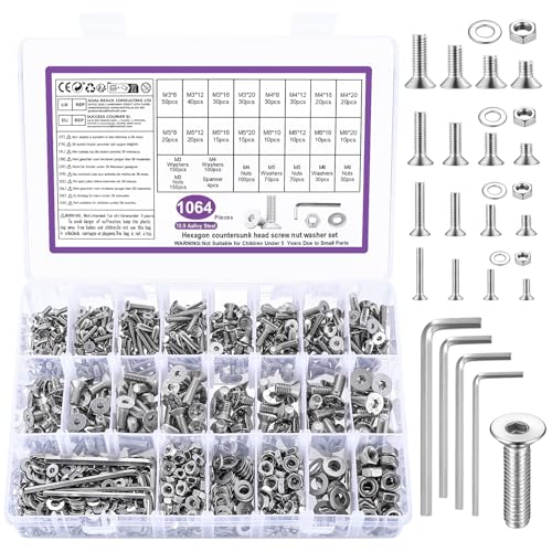 High-Quality BATENGKEJI Hex Head Screw Set M3-M6 High-Quality BATENGKEJI Hex Head Screw Set M3-M6