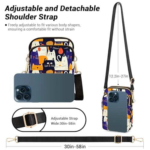 Image of YINHEXI Small Crossbody Bags for Women, Mini Cell Phone Wallet Purse, Shoulder Bag for Women and Men