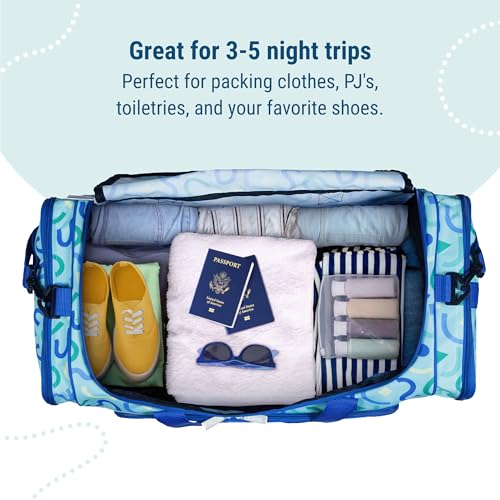 Image of Wildkin Kids Weekender Duffel Bag - Carry-On Size for School, Travel, & Sleepovers