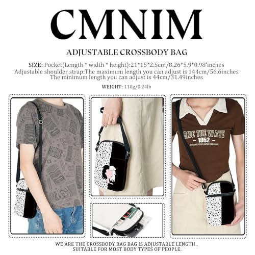 CMNIM Villains Gifts Villains Character Movie Pattern Crossbody Bag Adjustable Shoulder Bag Movie Fans Purse2
