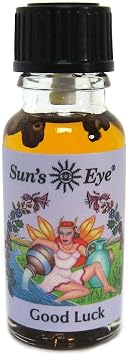 Suns Eye Good Luck Oil, 1/2 Oz Bottle, Mystic Blends Concentrated Aroma Oil, Amber