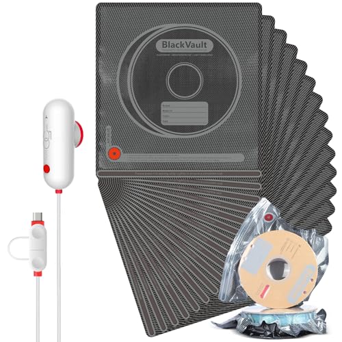 Image of Vacbird Filament Vacuum Storage Kit with USB Pump, 20 Pack Light-Proof Vacuum Sealed Bags for 3D Filament, Spool Sealing for Keeping Filament Dry and Clean