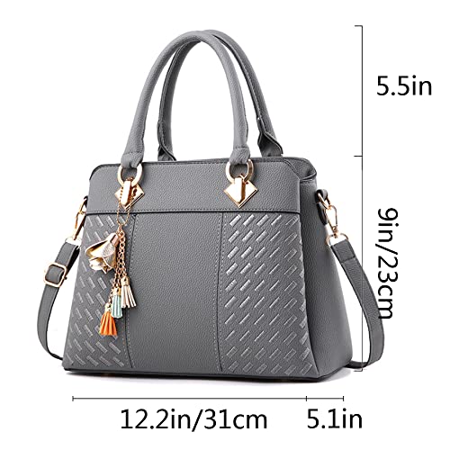 Bolso Satchel con Asa Superior para Mujer de Cuero PU Suave miniatura 2