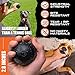 Monster K9 Indestructible Dog Ball – Lifetime Replacement - Durable Toy for Aggressive Chewers - Safe Non-Toxic Natural Rubber - Fetch Chew Toy - Heavy Duty - USA Made - 2.8” Solid (Tennis Ball Size)