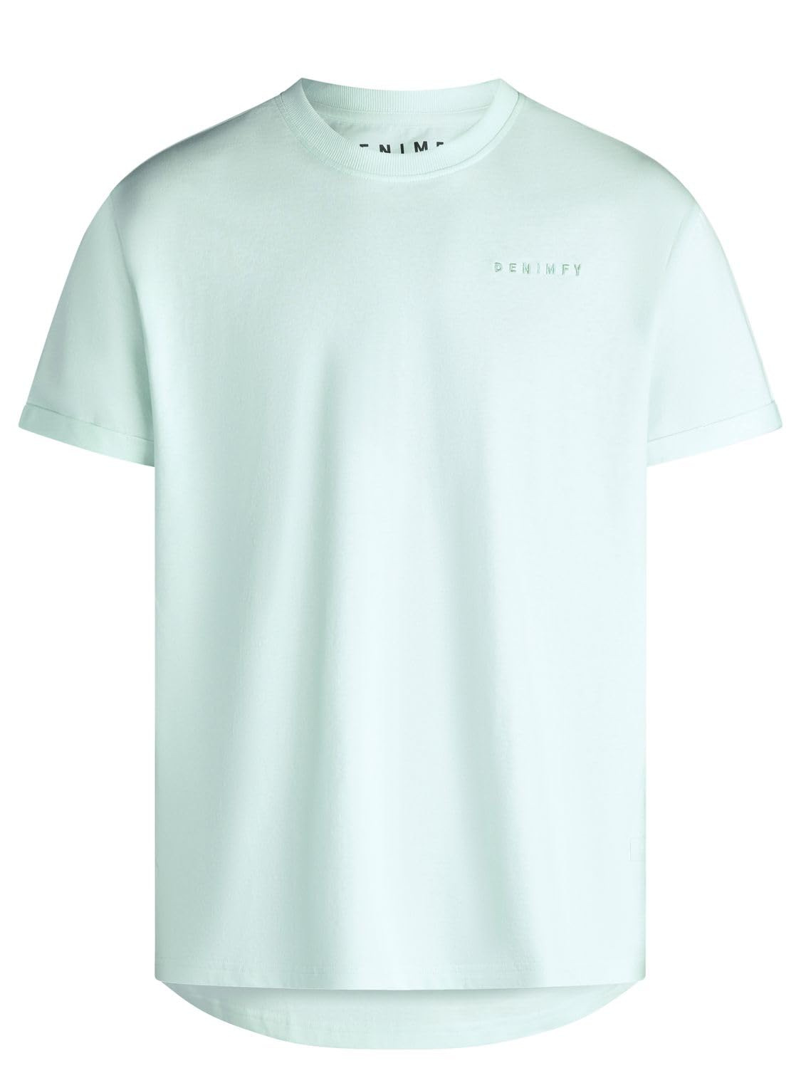 DENIMFY Tshirt Herren lang geschnitten Regular Fit DFDiego 3er Set Pack | Logo Stick Rundhals Kurzarm Sommer Long Tee Shirt Stick Schwarz Grau Beige Blau Gelb Orange S M L XL XXL 3XL 4XL 5XL