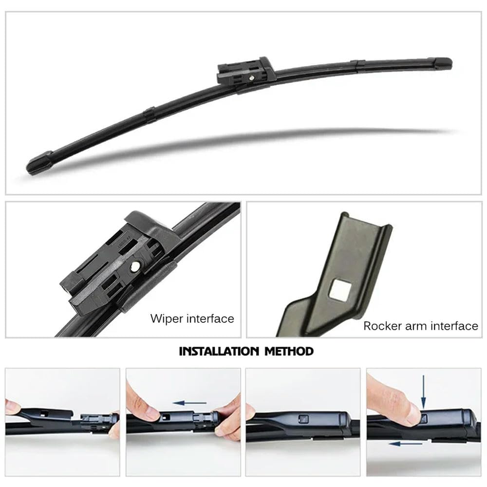 Escobillas limpiaparabrisas para Parabrisas Delantero de Audi TT MK3 2014-2020, 24"+21"