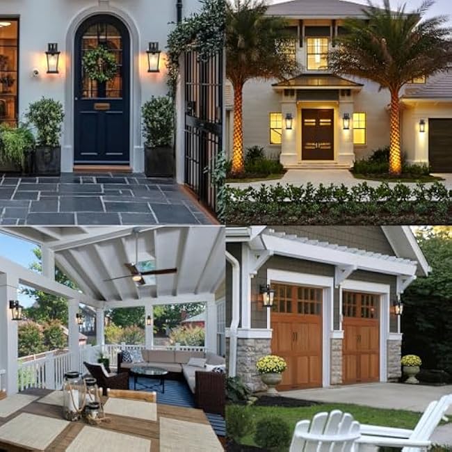Dusk to Dawn Outdoor Light,Front Door Lights, Porch Light,Outdoor House Lights Wall Mount,Exterior Light Fixture,Exterior Wall Lantern