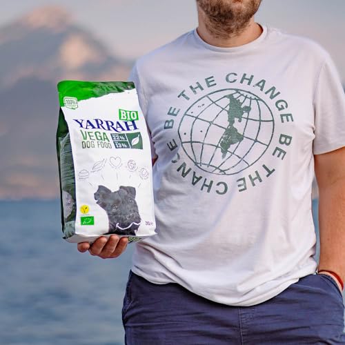 YARRAH Vega Vegetarisches Bio-Trockenfutter für Hunde – für alle Rassen und Altersgruppen | Exquisite Biologische Hundebrocken, 10kg | 100% biologisch & frei von künstlichen Zusätzen