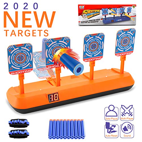 AUWOD Electric Scoring Auto Reset Shooting Digital Target for Nerf Gun with 20