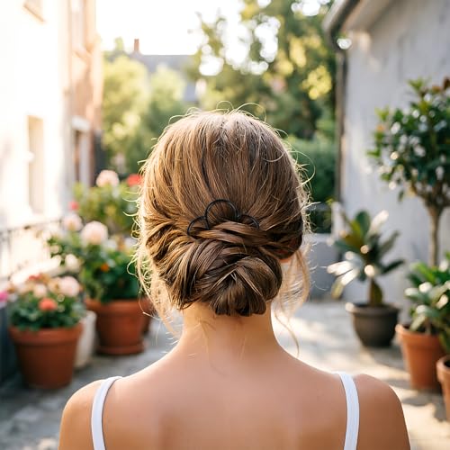 12 peines franceses para cabello, metálicos y decorativos miniatura 4