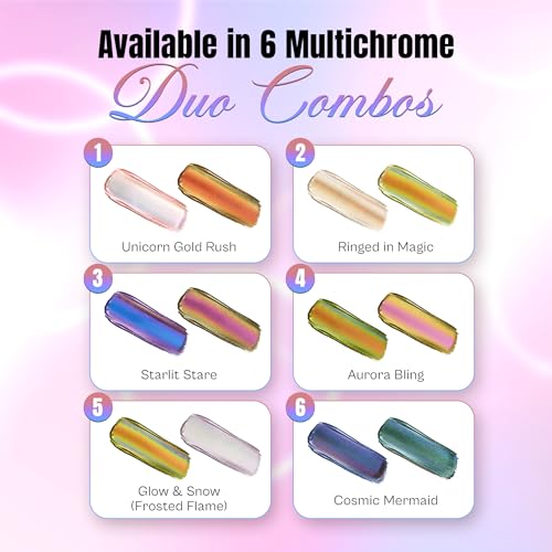 Image of Colors Queen Multichrome Liquid Eyeshadow Combo Pack of 2 | Highly Pigmented | Lightweight | Quick Drying | Long Lasting, Smudge Proof & Waterproof Eyeshadow (Ringed in Magic, 3.6g)
