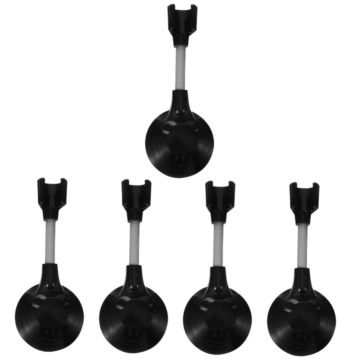NUOBESTY 5 Stück Duschhalterung Handbrausehalter gehaltenen montieren Badezimmer Duschkopfhalter sprühen Wandbrausehalter Handbrauseaufsatz Wand-Duschanschluss Duschzubehör Rostfreier Stahl