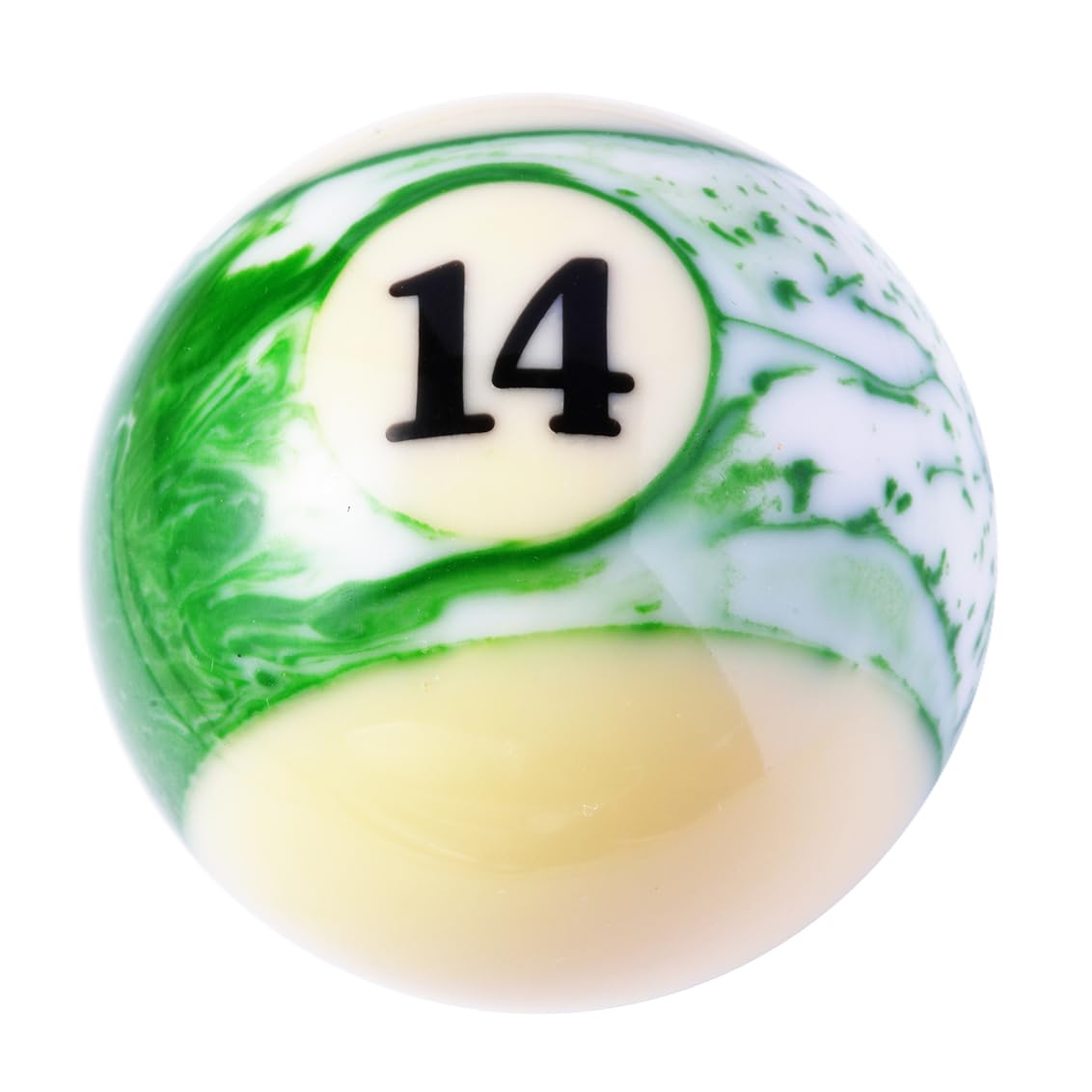 MavotaBilliard Ball Shift Knob Green 14 Gear Shift Knob Marbling Pool Ball Shifter Lever Knobs Fit Most Automatic Manual Car Tuck Transmission Vehicle, W03A14, Green 14