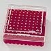 100-Place Cryo Box w/Lid, Red, Holds 1.2-2ml Tubes, 5 Boxes/Unit