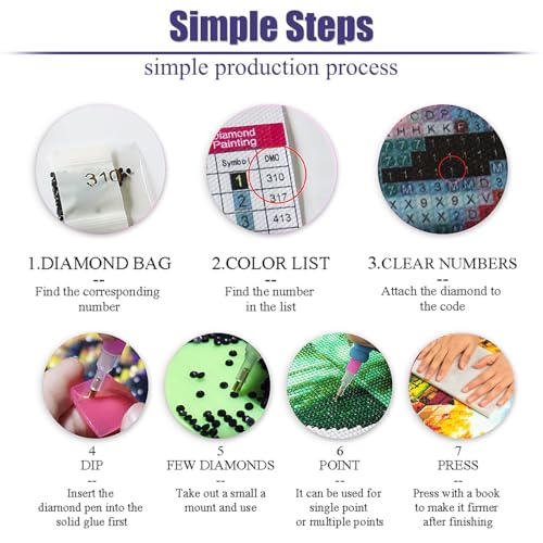 6 Pcs Diamond Art Bookmarks, Leather Heart Cute Bookmark,DIY Diamond Painting Bookmarks Gifts for Women and Girls, Diamond Art Kits for Adults Crafts