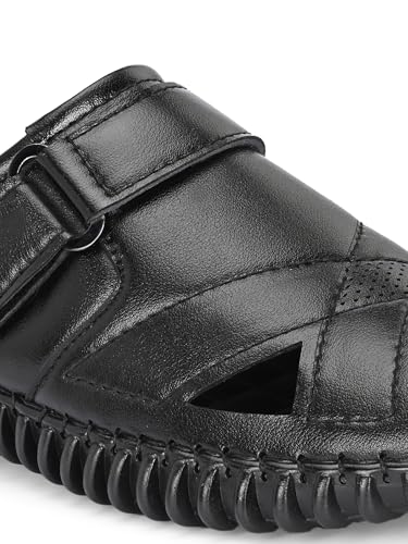 Image of KASTAVA KS 102X Comfortable Premium Synthetic Casual Sandals | Adjust Velcro Closure | Lightweight Everyday Wear Sandals for Men