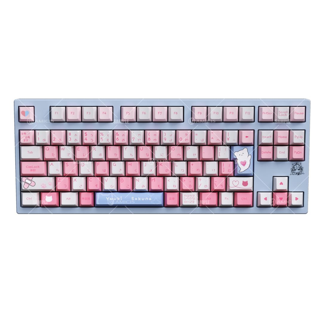 『結城さくな』 × AMICIS コラボゲーミングキーボード Amazon | 【公式】【結城さくな×AMICIS】ゲーミングキーボード 80HE