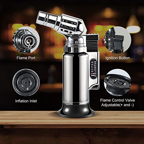 Owayida Cocktail Smoker Kit With Torch, Whiskey Smoker Kit, Old Fashioned Cocktail Kit, 4 Flavors Wood Chips, Bourbon Whiskey Great Gifts For Father, Men, Dad And Husband (Without Butane) #TOP7