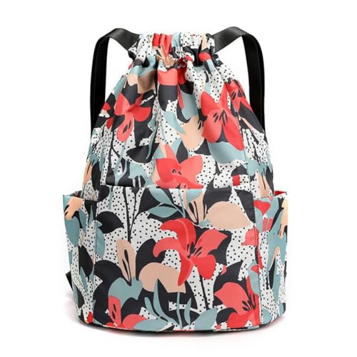 Image of MOCA Drawstring Gym Sports Backpack Lightweight Multipurpose Daypack Travel School College Daily Storage Carry Suitable Men Women Kids Adults Fitness Accessory