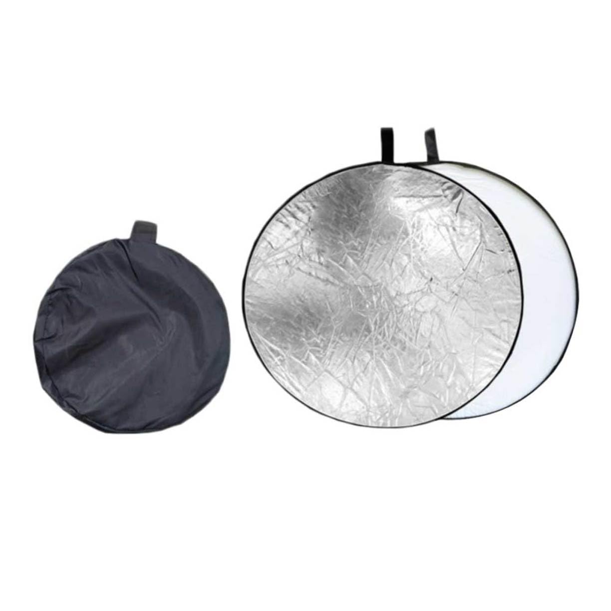 BRIGHTFUFU 2 1 Foldable Reflector Light Reflector Portable Sun Reflector Flash Reflector External Light Barrier Reflector Photography Reflector Flash Bounce Reflector