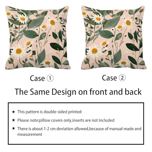 Coussin extérieur imperméable vert double face imprimé en lin beige modèle g-779