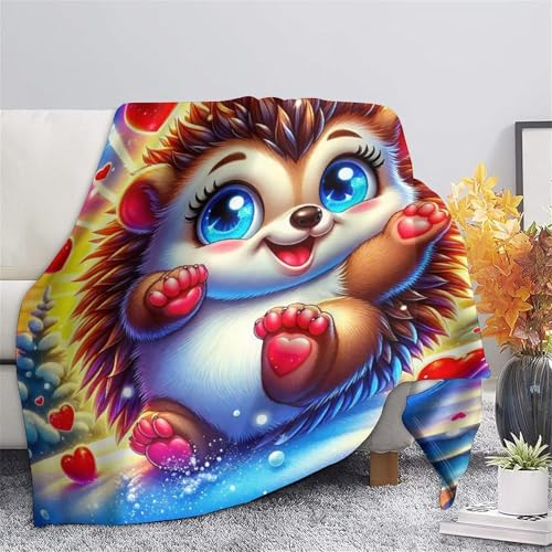 Couverture hérisson 3D moelleuse pour canapé et soirées cocooning - 7