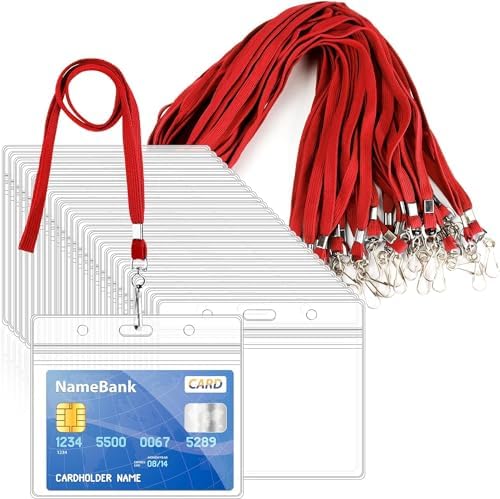 Name Tags Lanyard Badge Holder Pairs (Set Of 50, New Zealand | Ubuy