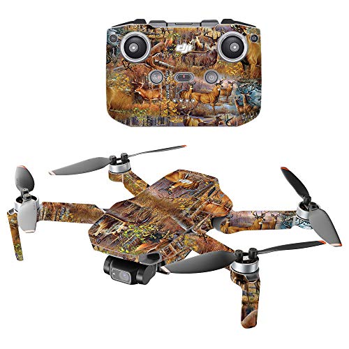 Image of MightySkins Compatible with DJI Mini 2 Portable Drone - Deer Pattern | Protective, Durable, and Unique Vinyl Decal wrap Cover | Easy to Apply, Remove, and Change Styles | Made in The USA