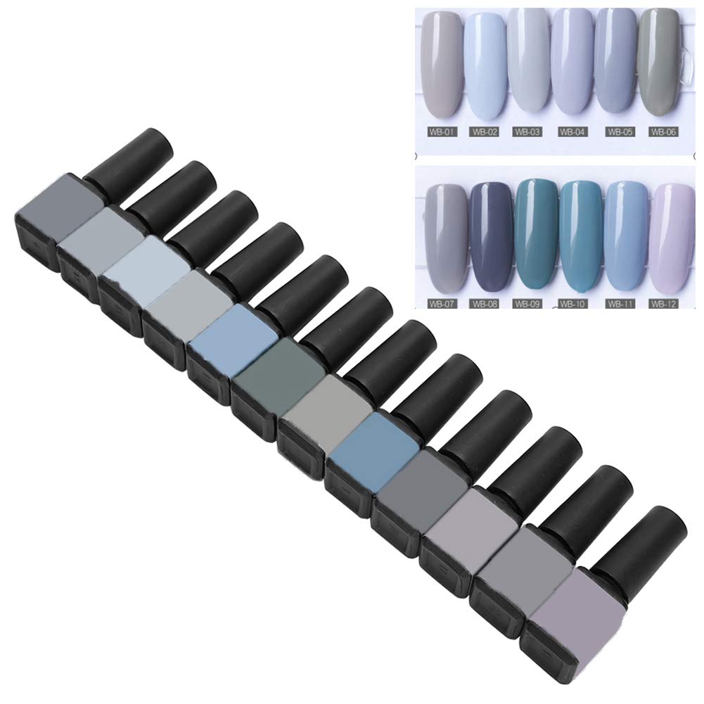 12pcs U V Gel esmalte de uñas, remojo de U V LED LED GEL Kit de esmalte de uñas, resina y oxic oxic bricol (.)