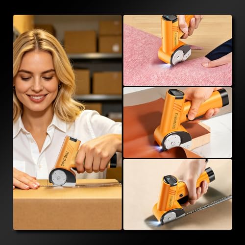 Electric Cardboard Box Cutter, Rechargeable Cordless Electric Scissors - image 7