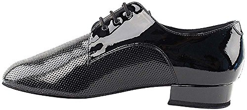 Very Fine Mens Ballroom Dance Shoes Standard & Smooth Tango Wedding Salsa Dance Shoes Black Patent CD9416EB Comfortable Dance Shoes 1" Heel4
